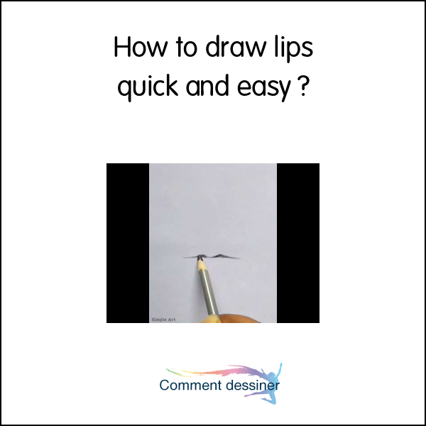 How to draw lips quick and easy